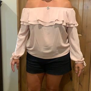 blush pink Michael Kors top